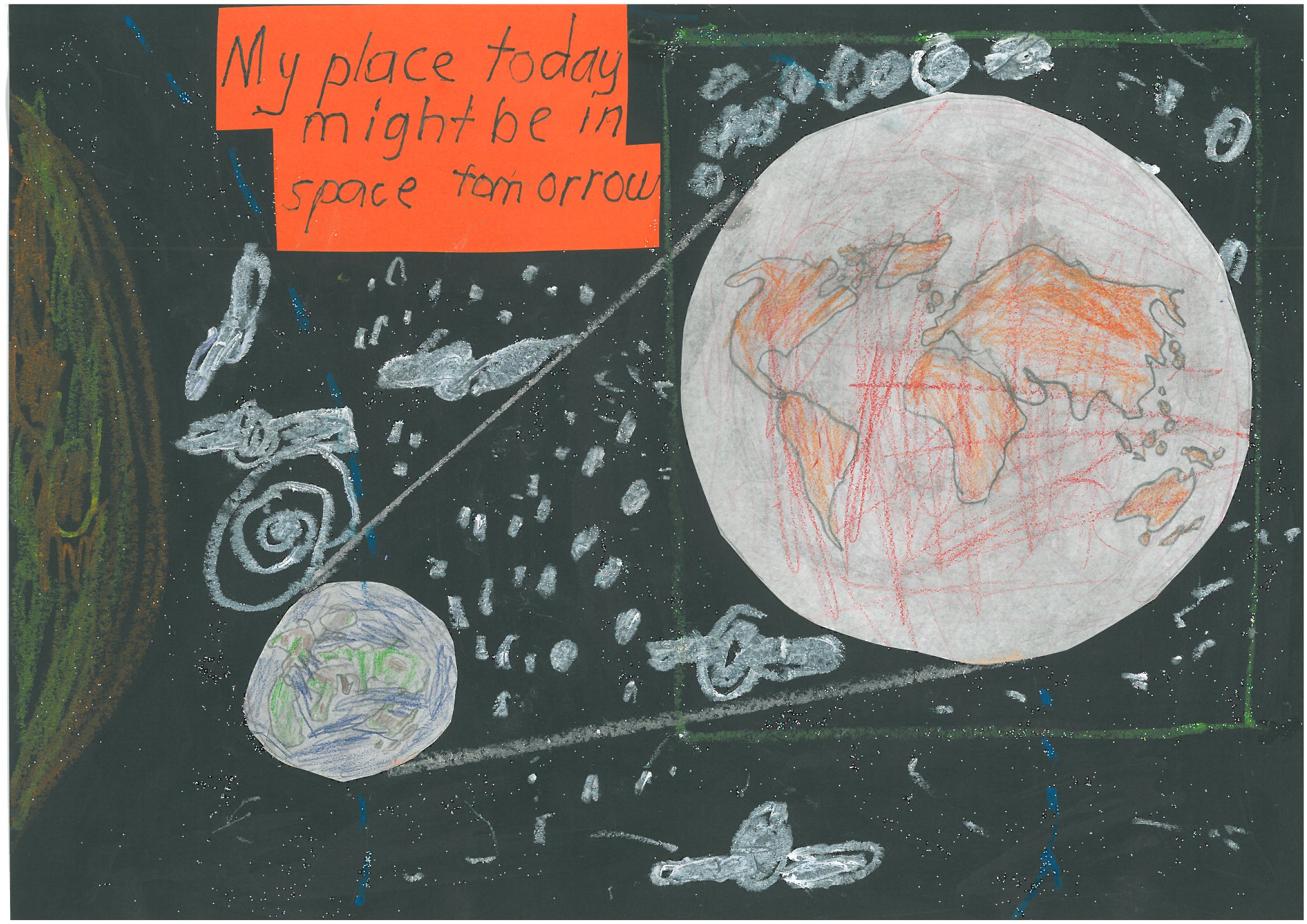 034 - My place today might be in space tomorrow
Otto Pattemore - Age 6