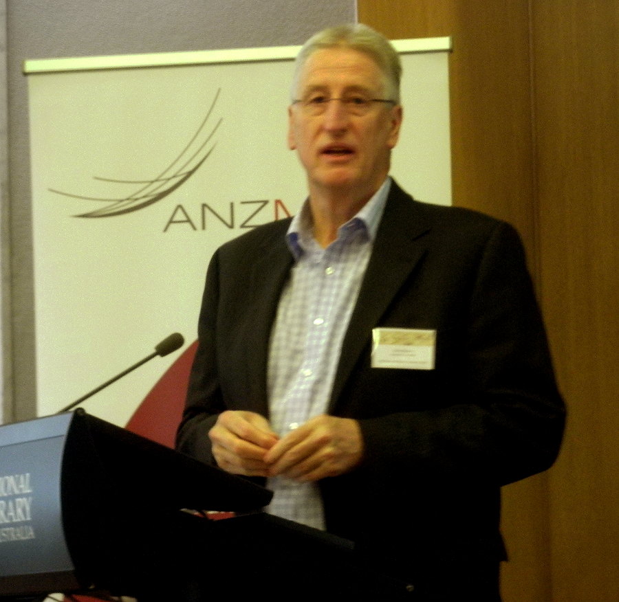 Keynote speaker Dr Chris Prigram CEO of Geoscience Australia